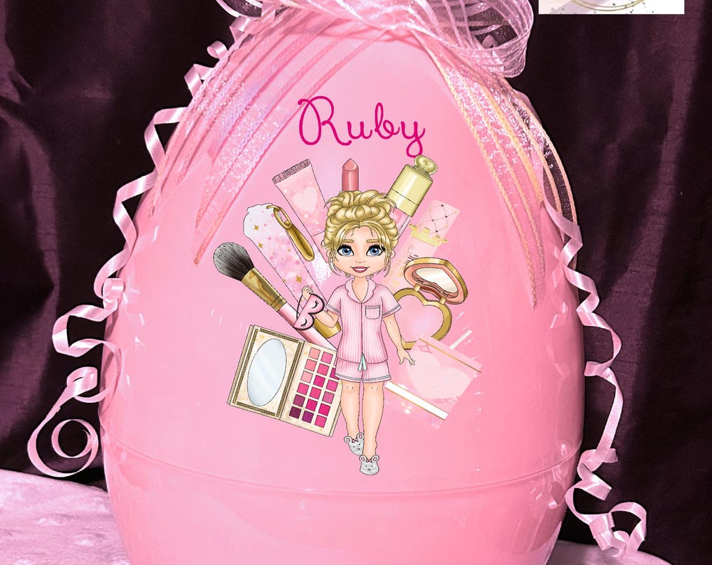 Plouise makeup inspired fillable jumbo surprise easter egg